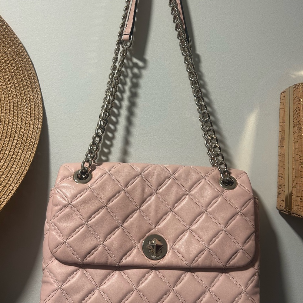 Kate Spade Blush Quilted Shoulder Bag